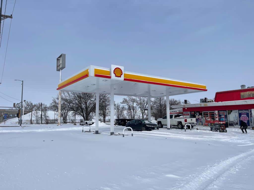 Shell - Gas Station Canopy Installation
